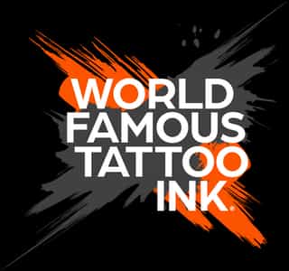 Logo de World Famous Tattoo Ink - Marca de tatuajes en Cartagena
