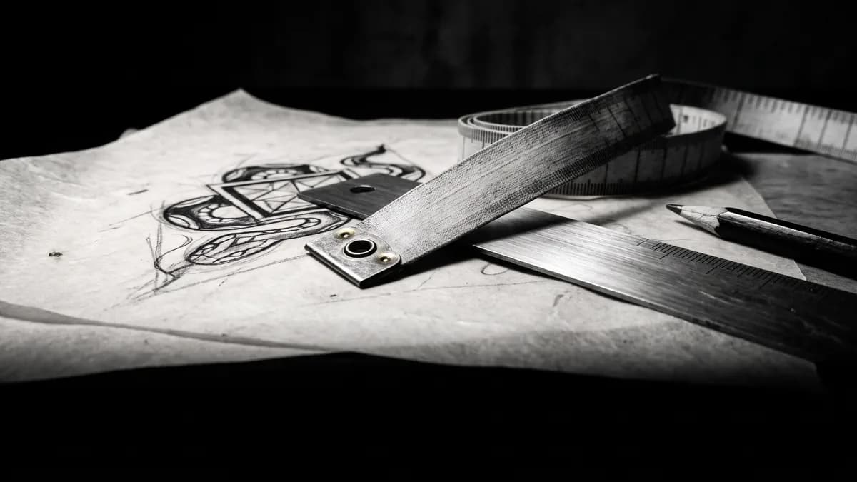 Cinta métrica de sastre y una regla metálica… — tatuaje realismo Cartagena precio, Delorean Tattoo Studio Cartagena