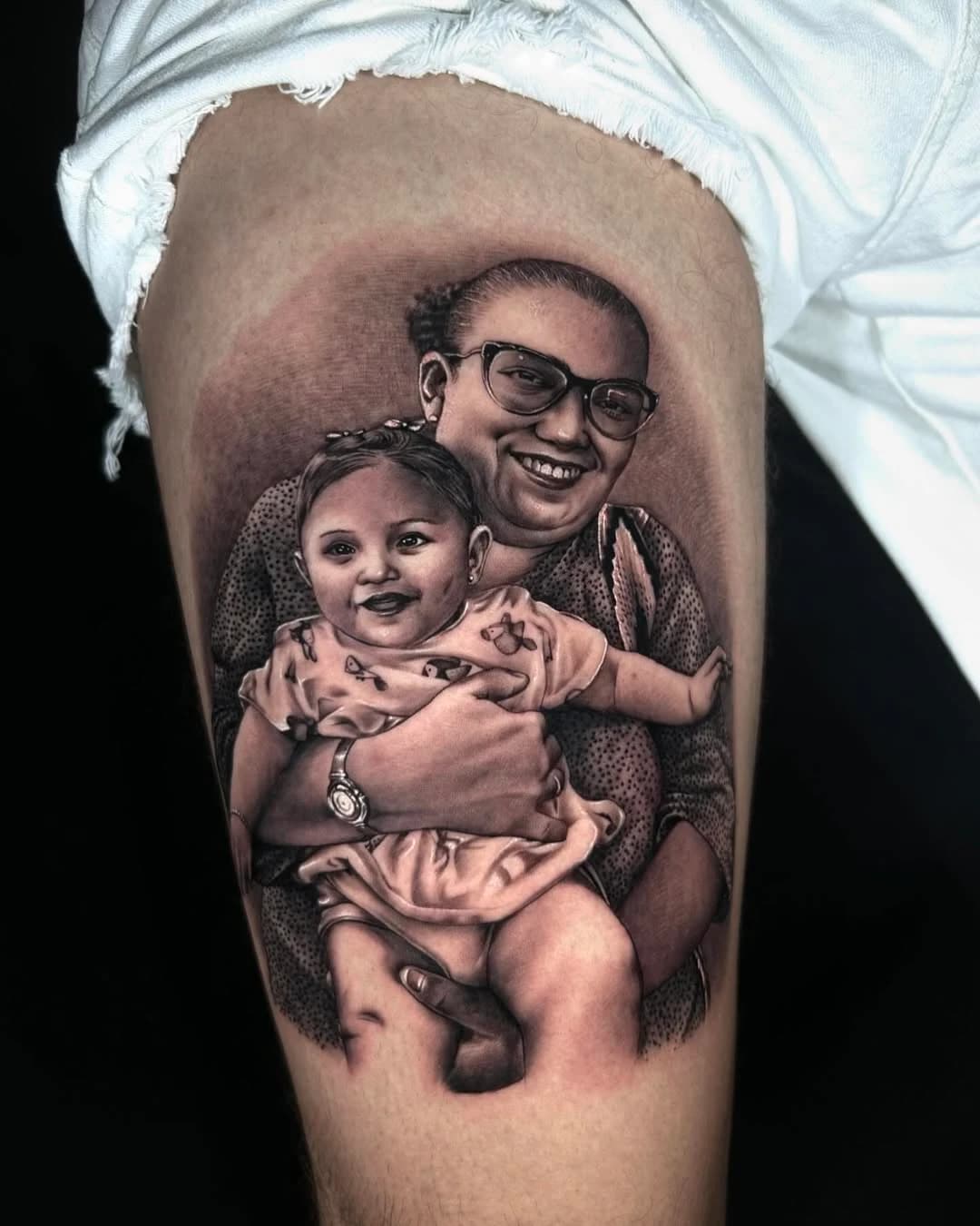 Tattoo style: Grandmother & Granddaughter